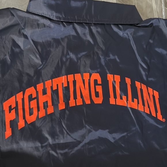 NWT [Gen2] Illinois Fighting Illini NCAA Button-Up Coaches Jacket Youth L 14/16 - Picture 6 of 10